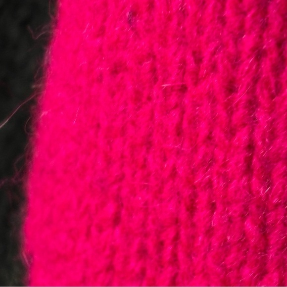 Vintage 90s lambs wool angora rabbit hair multicolor polkadot crewneck sweater M - Picture 11 of 14